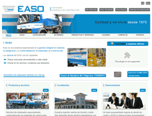 Tablet Screenshot of easo-containers.com